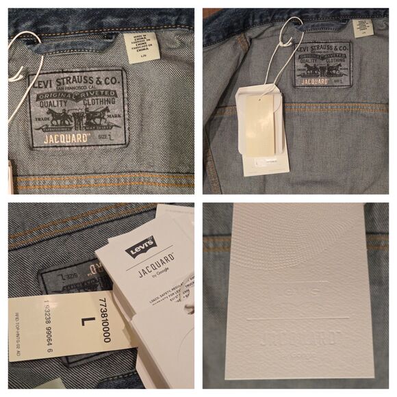 Levi’s Trucker Jacket With Jacquard By Google Men's Large NWT *Requires Tag* - Picture 8 of 9